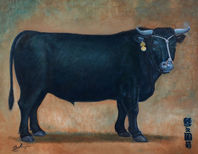 栃木の「肖像画の益子」では家畜肖像画も描きます。